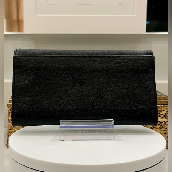 Vintage Roxy - Black Faux Leather Snap-Close Wallet - VGVC - Picture 16 of 17